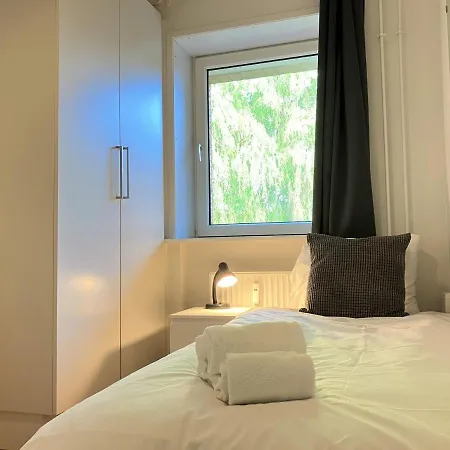 Bright 2-bedroom In Kolding With 4 Single Beds, Apartmán